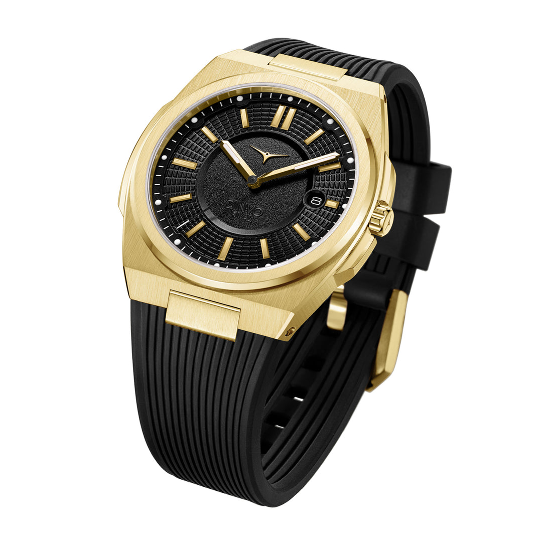 Rival Gold Quartz Men's Watch With Additional Strap - 100-05