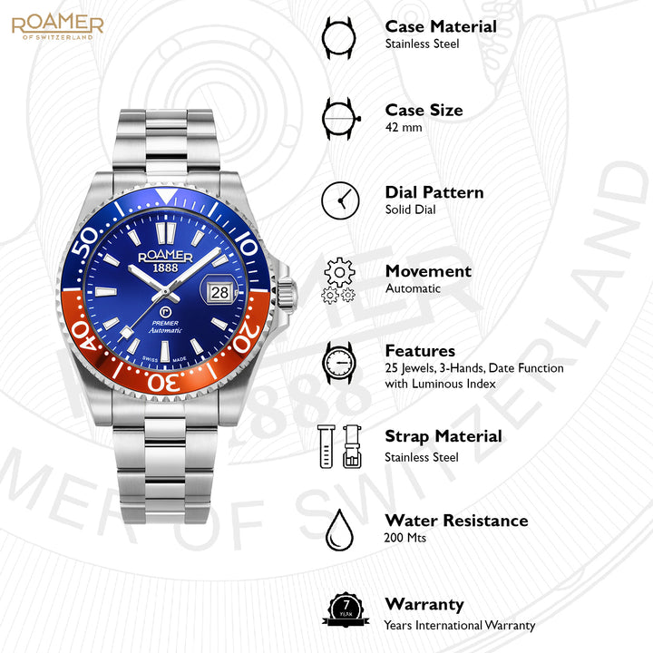 Premier Automatic Men's Watch -  986983 41 45 20