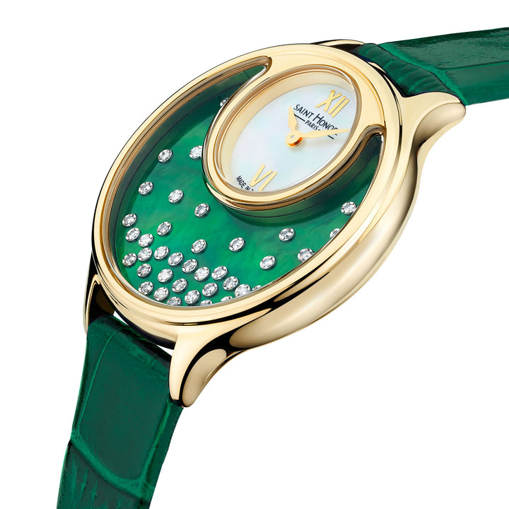 Dauphine Quartz Diamond Women's Watch With Gift Set - DP710014 3YRT-S