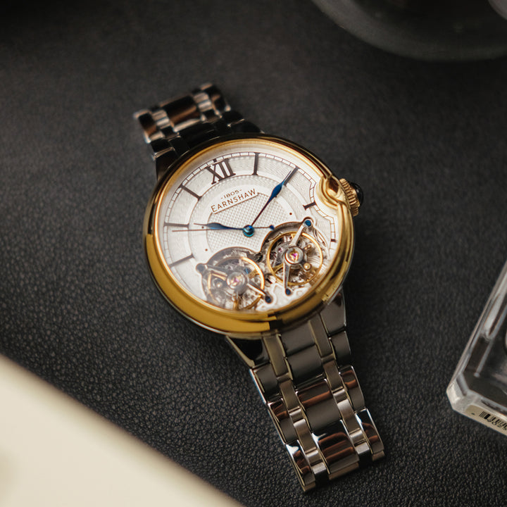 Barralier Double Heart Dual open Heart Men's Watch -  ES-8266-44