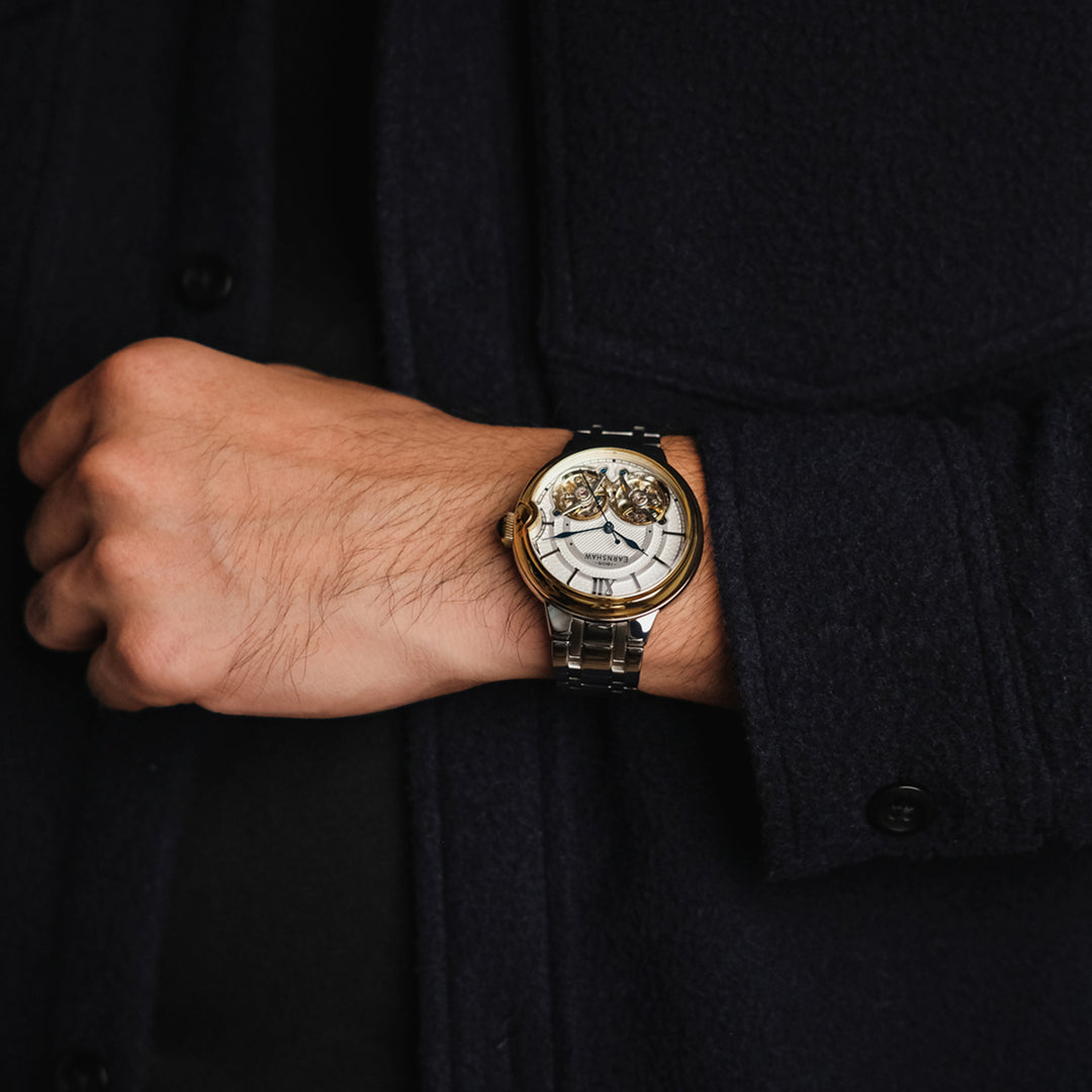 Barralier Double Heart Dual open Heart Men's Watch -  ES-8266-44