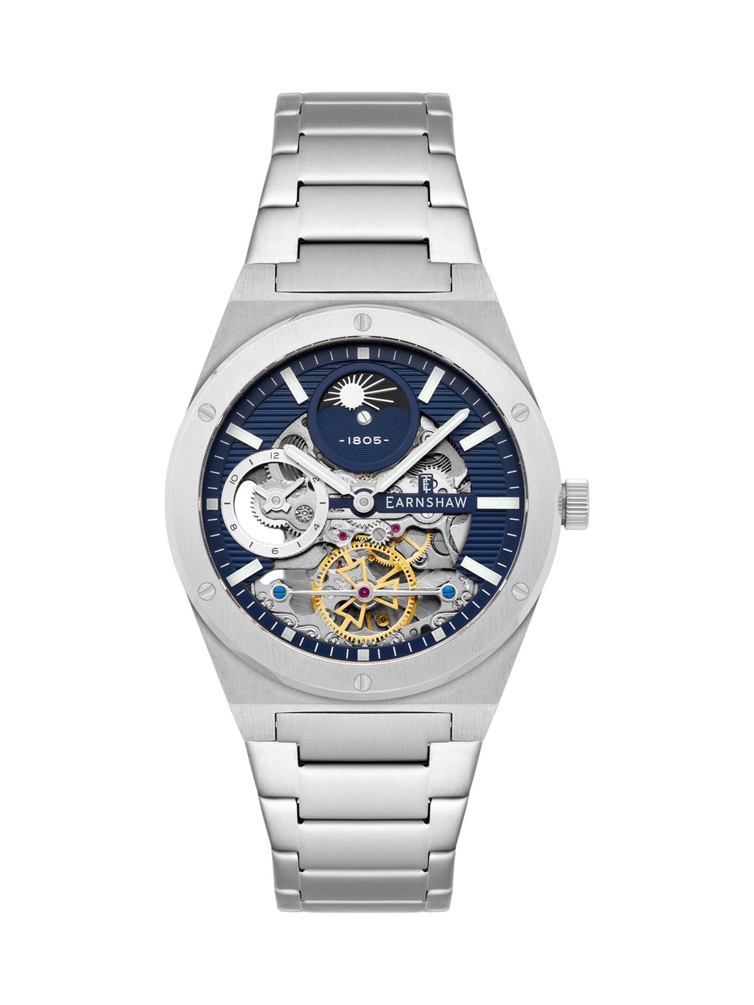 Drake Dual Time & Moonphase Automatic Men's Watch - ES-8291