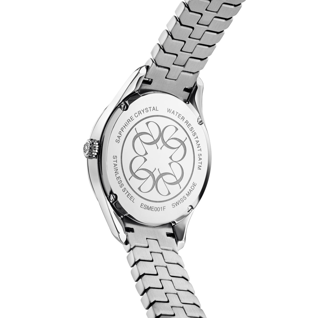 Mystere D'Elie Fleur Swiss Made Diamond Women's Watch - ESME001F