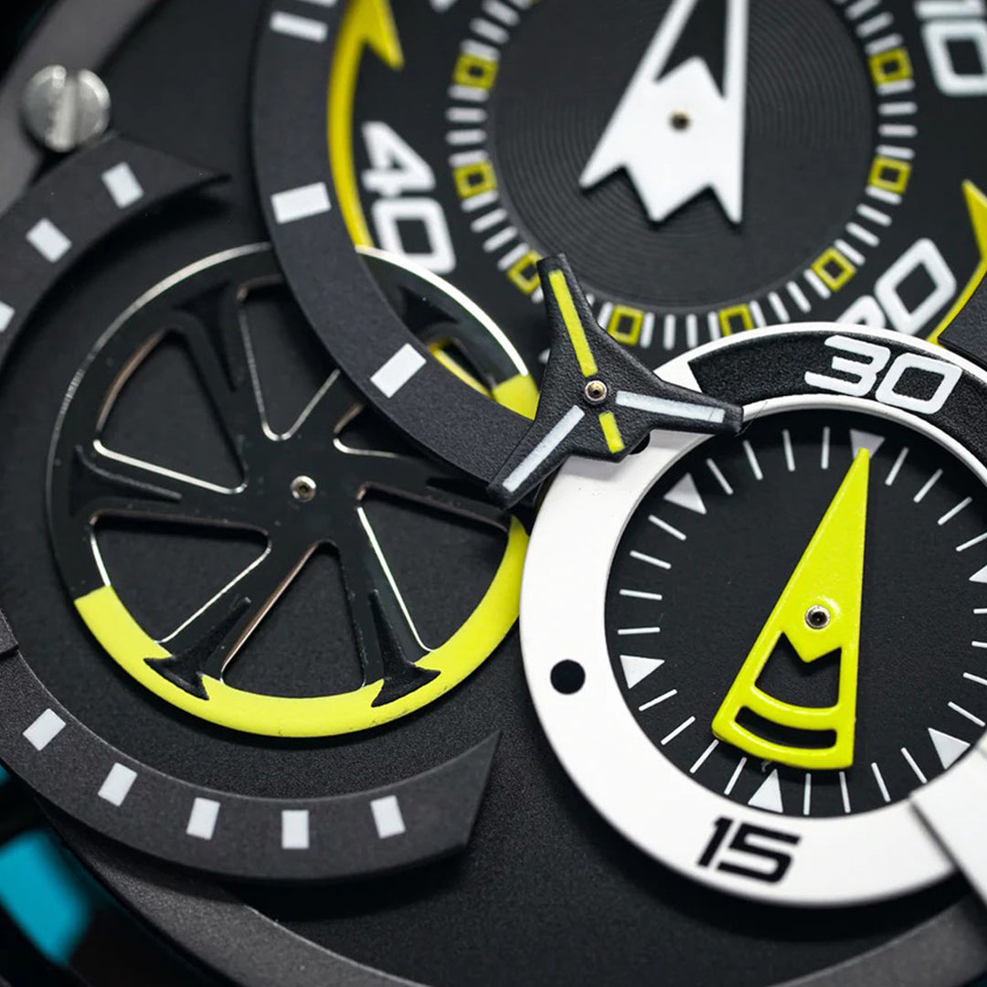 RIM Monza Chronograph Men's Watch - F1-YWBLK