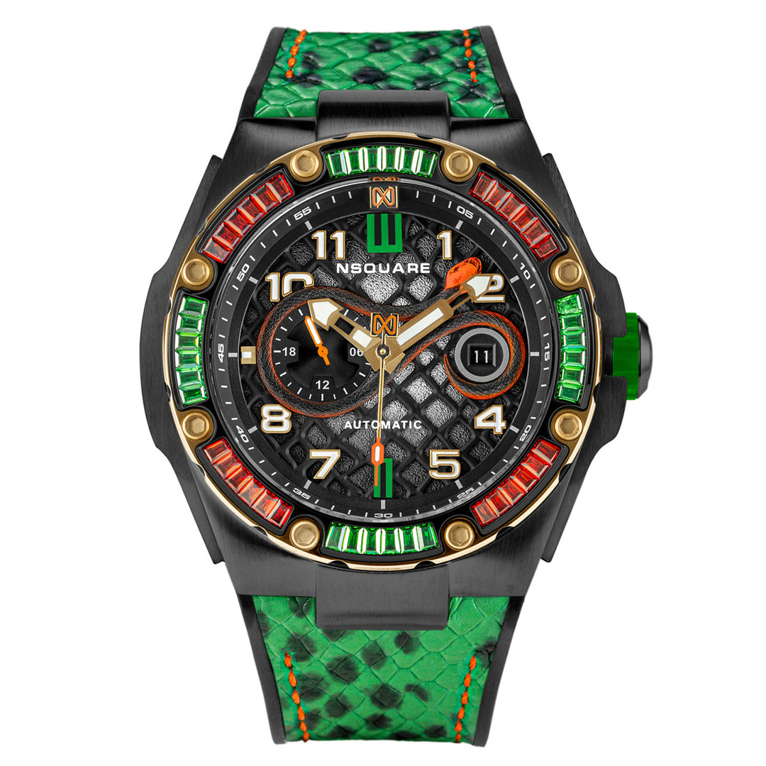 Snake Special Edition Automatic Swarovski Crystal Men's Watch - G0473-N51.5