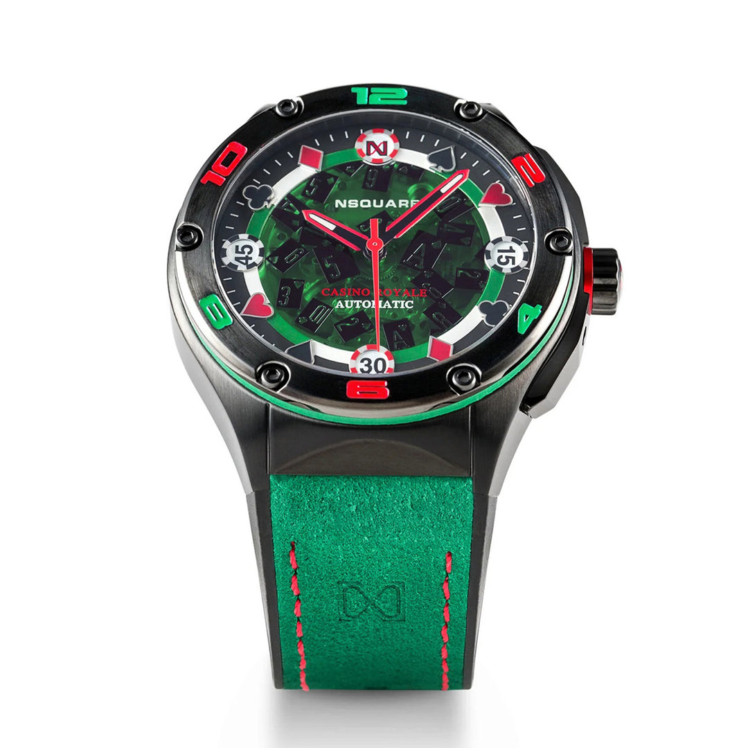 Casino Royale Limited Edition Automatic 21 Jewels Men's Watch - G0544-N40.1 GREEN STRAP