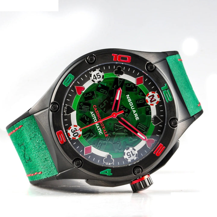 Casino Royale Limited Edition Automatic 21 Jewels Men's Watch - G0544-N40.1 GREEN STRAP