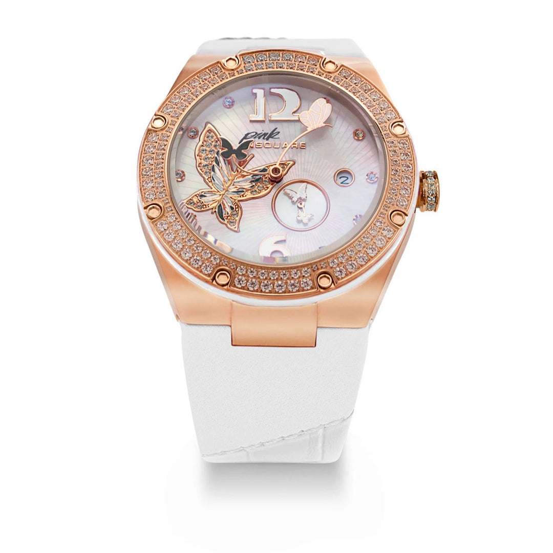 Pink Gracefully Swarovski crystal Automatic Women's Watch - L0519-NP01.2
