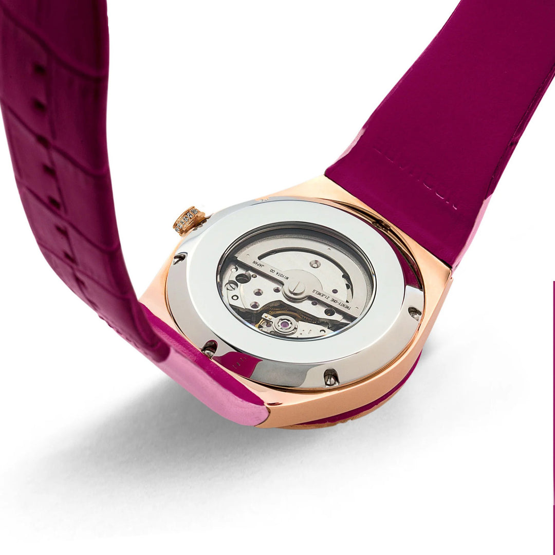 Pink Gracefully Swarovski crystal Automatic Women's Watch - L0519-NP01.3