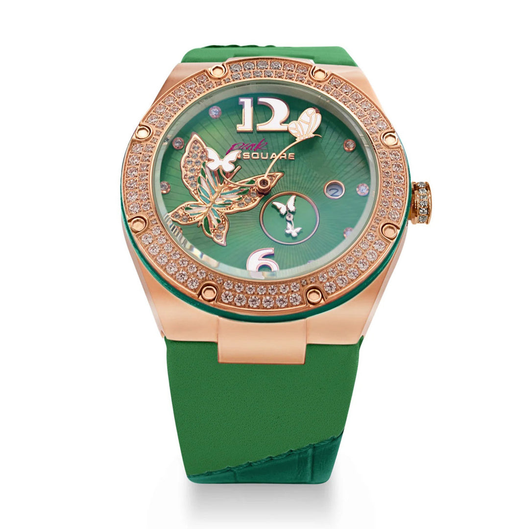 Pink Gracefully Swarovski crystal Automatic Women's Watch - L0519-NP01.4
