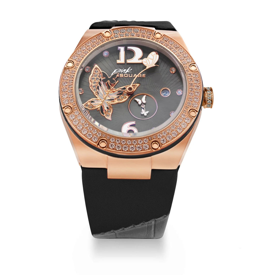 Pink Gracefully Swarovski crystal Automatic Women's Watch - L0519-NP01.5