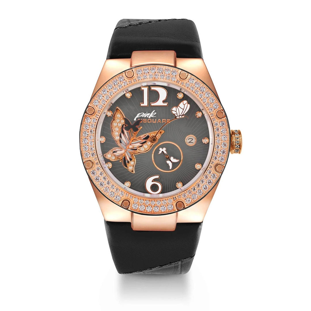 Pink Gracefully Swarovski crystal Automatic Women's Watch - L0519-NP01.5
