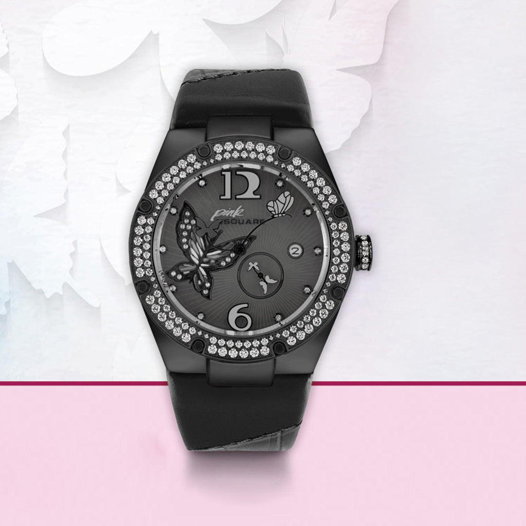 Pink Gracefully Swarovski crystal Automatic Women's Watch - L0519-NP01.6