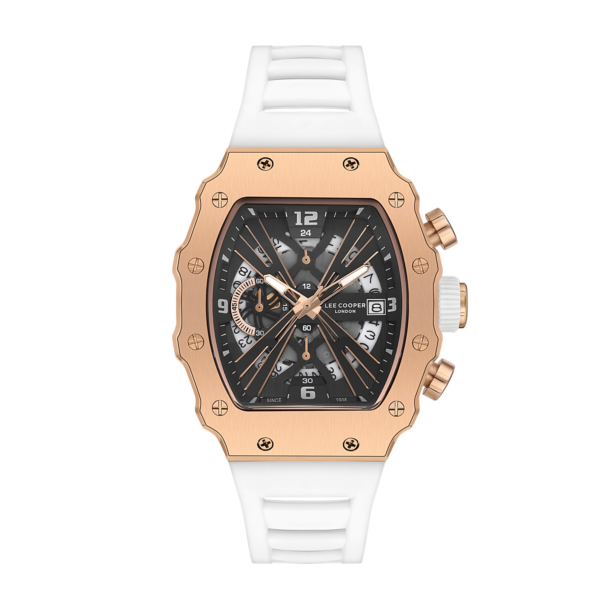 Multifunction Black Tonneau Dial Men's Watch - LC08062.563 – Bizotico