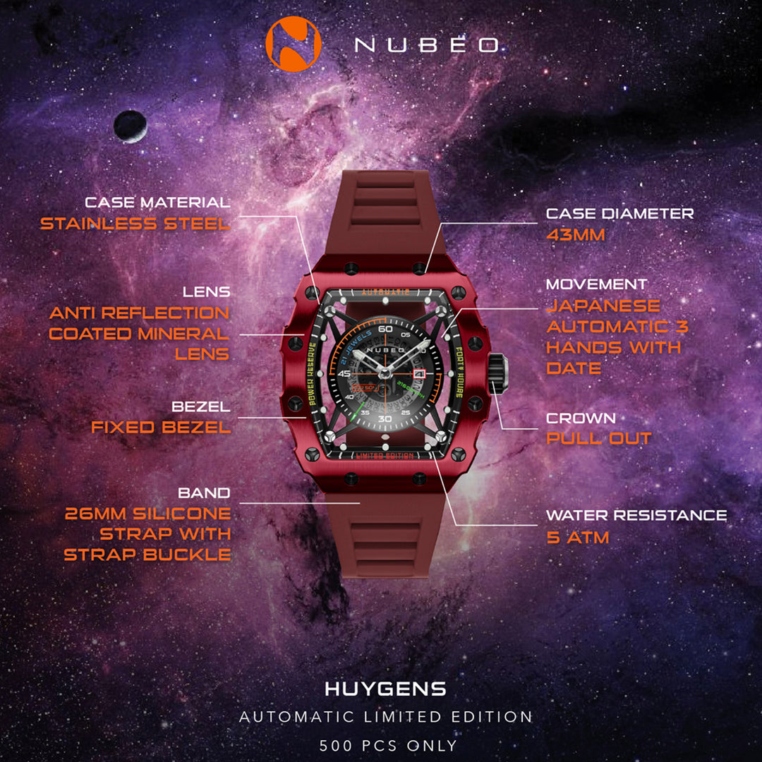Huygens Automatic Limited Edition 21 Jewels Men's Watch -  NB-6080-04