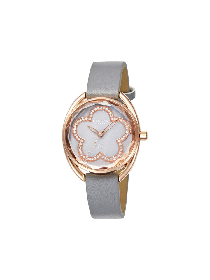 Rose Pebble Crystal Quartz Women's Watch - S734LXVJVJ