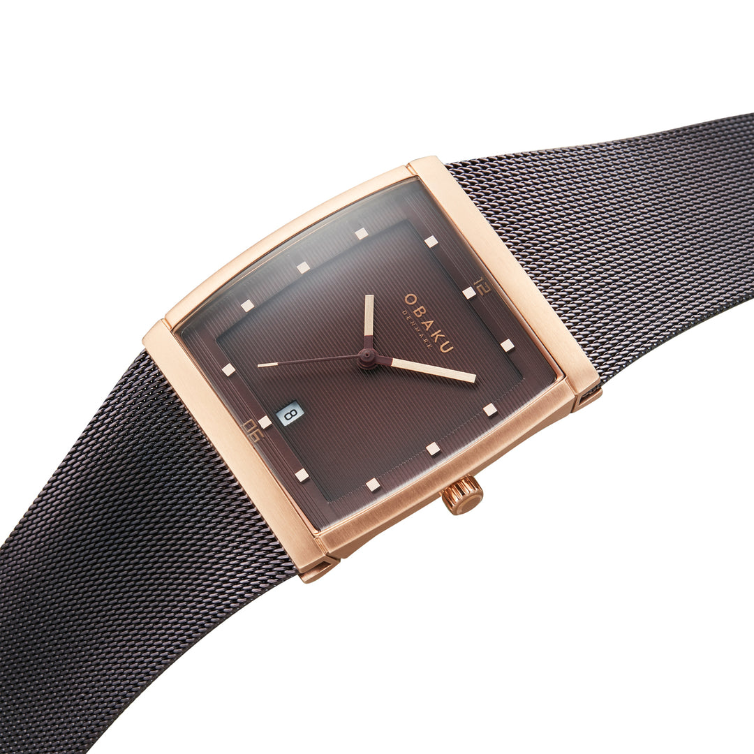 Lund Walnut Quartz Men's Watch -  V102GDVNMN