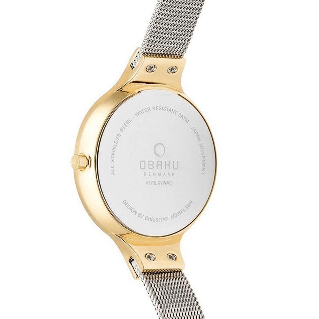 Sky-Gold Bi Quartz MOP Women's Watch - V173LXGWMC