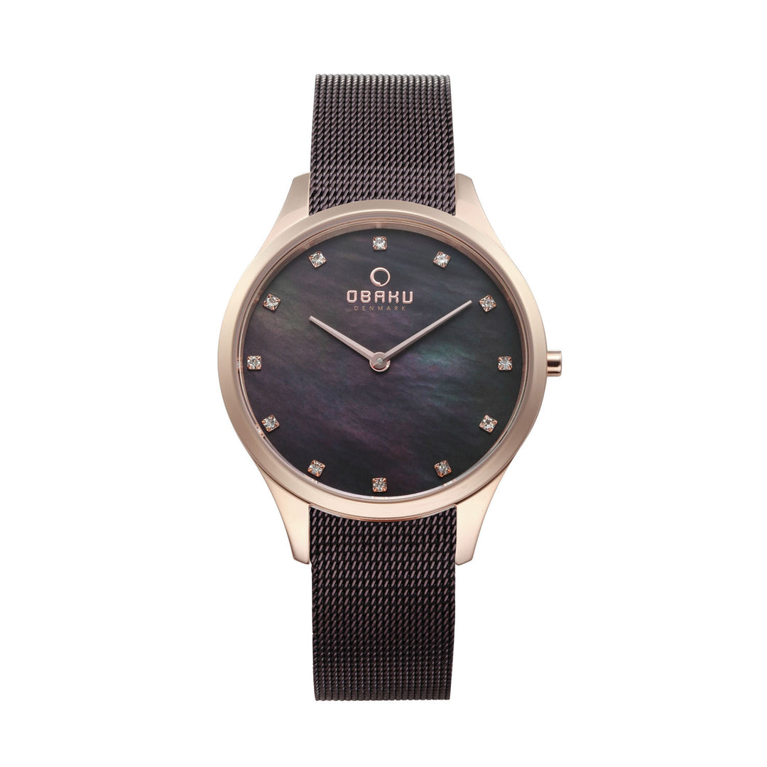 Fin Walnut Quartz Women's Watch -  V217LXVNMN