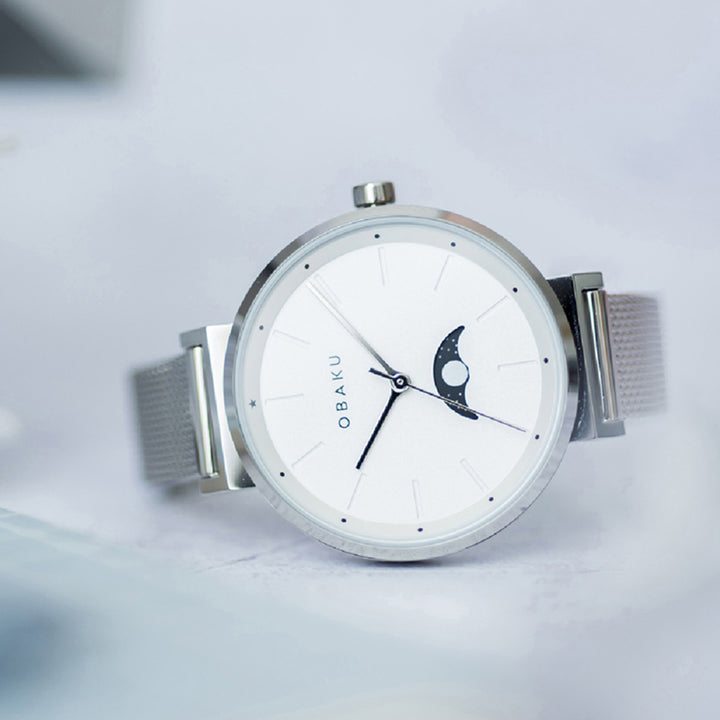 Maane Steel Moonphase Women's Watch - V243LMCIMC