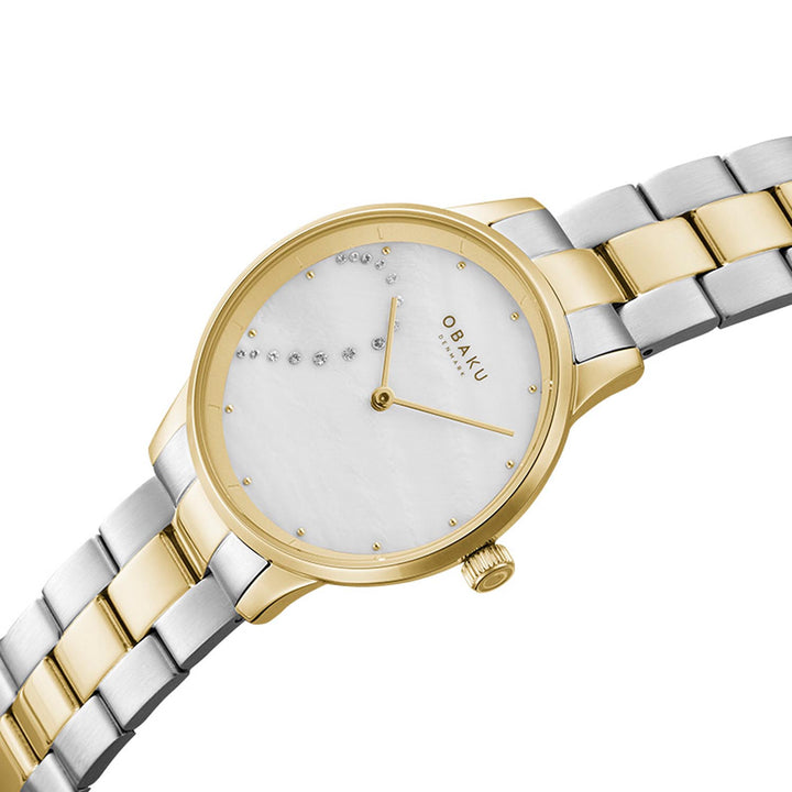 Lyng Crystal Quartz MOP Men's Watch - V247GHGWSF