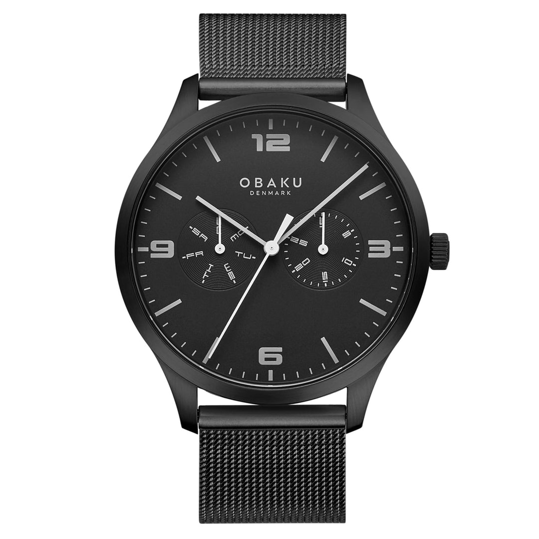 Ask Charcoal Multifunction Men's Watch -  V249GMBBMB