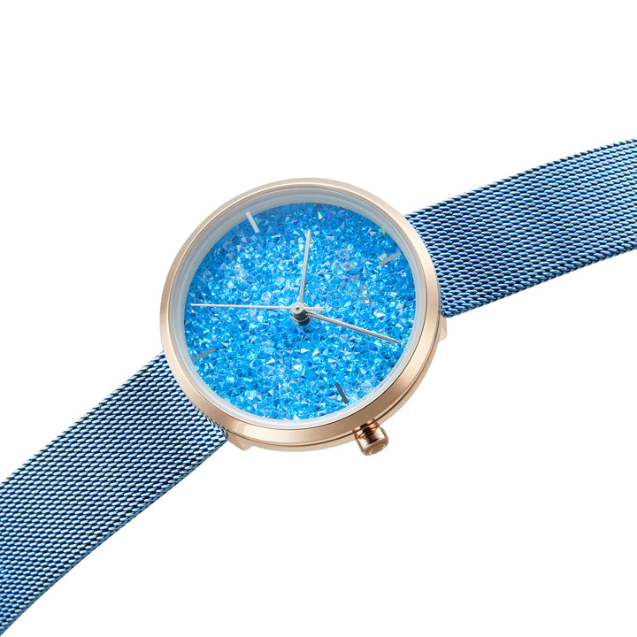 Glimmer Lightblue Quartz Women's Watch - V289LHVMMA