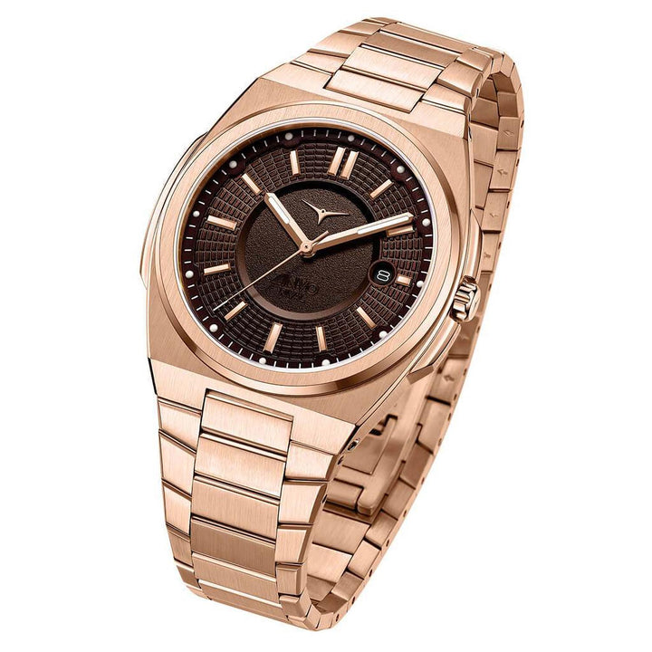 Rival Rose Gold Quartz Men's Watch With Additional Strap - 100-06