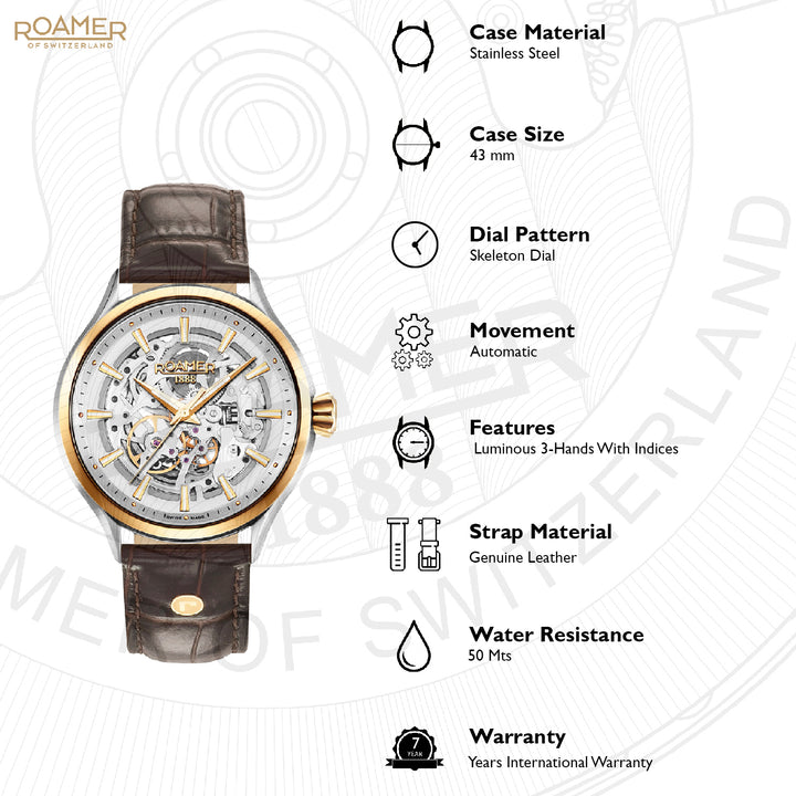 Competence Skeleton III Quartz Men's Watch -  101663 47 15 05N