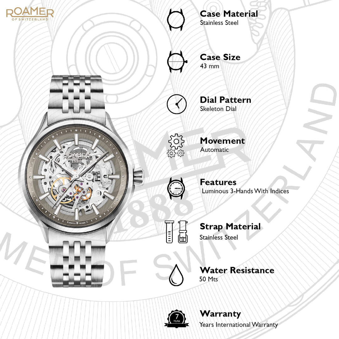 Competence Skeleton III Automatic Men's Watch -  101663 41 55 10N