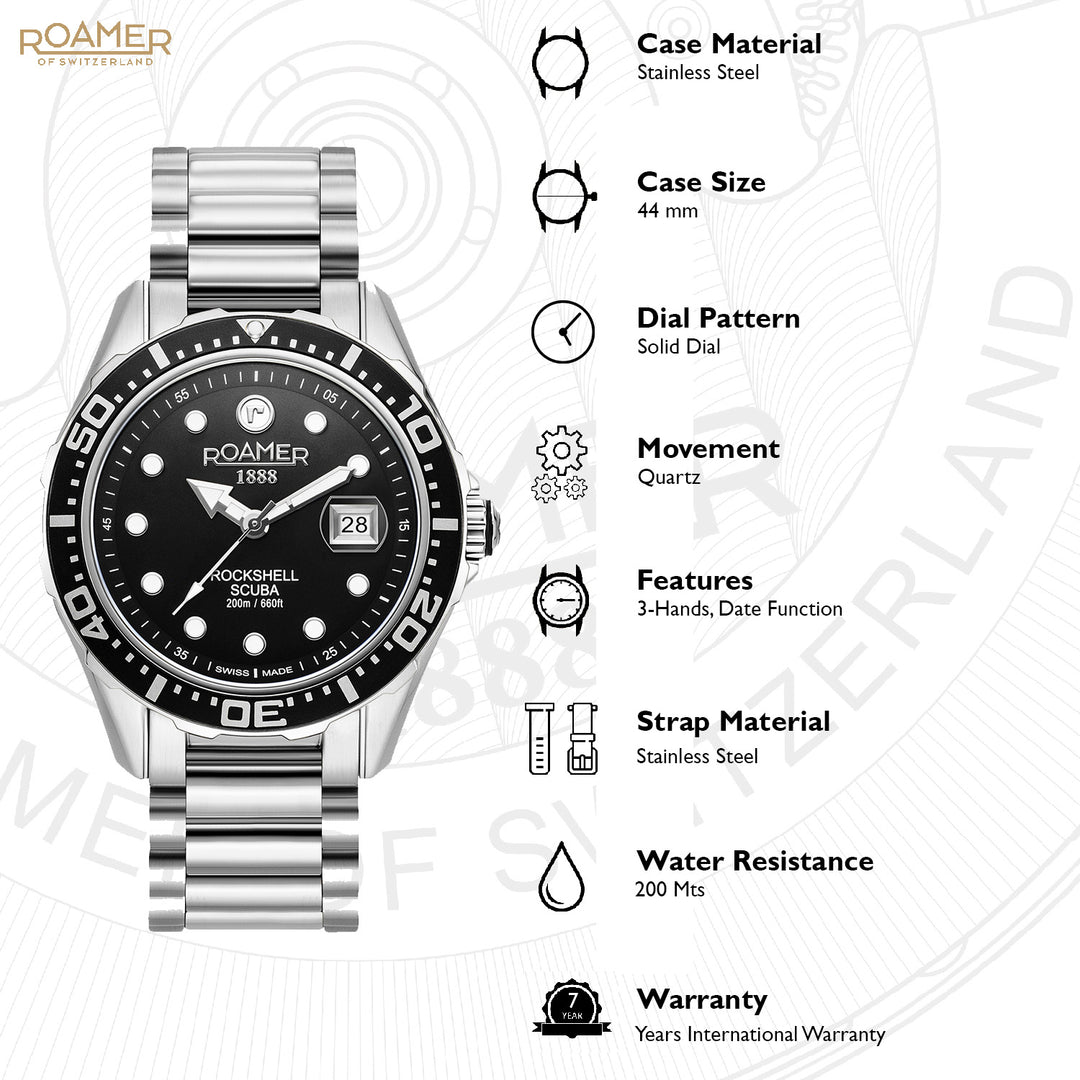 Rockshell Mark III Scuba Quartz Men's Watch -  220858 41 85 50