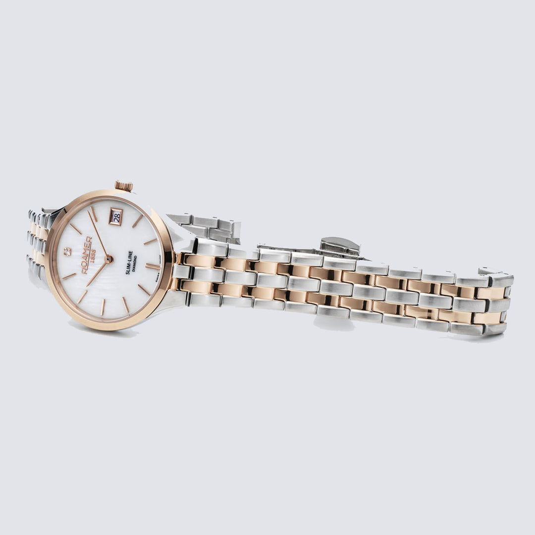 Slim-Line Quartz MOP Women's Watch -  864857 49 20 50