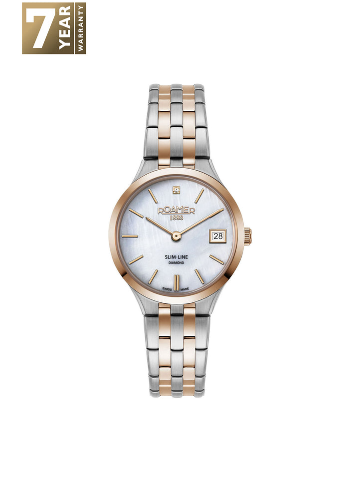 Slim-Line Quartz MOP Women's Watch -  864857 49 20 50