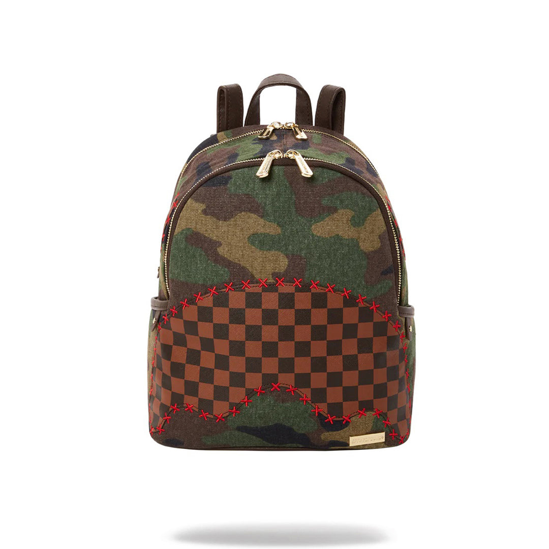 Limited Edition Camo Shark Shape Check Savage Backpack For Unisex - 910B4320NSZ