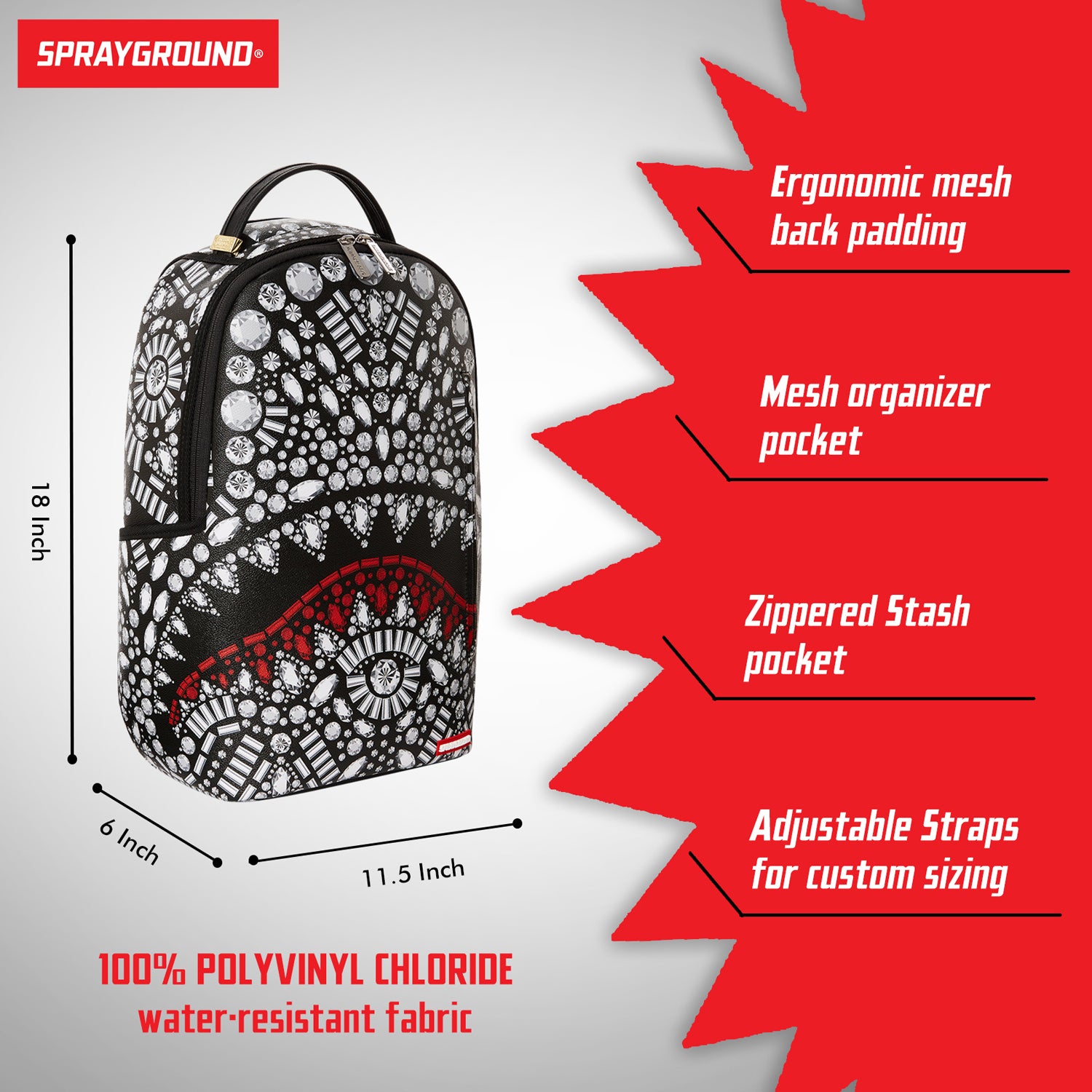 crazyjet  backpackbag  新品値下げ Sprayground Crazy Eyes Backpack | Liberty Center