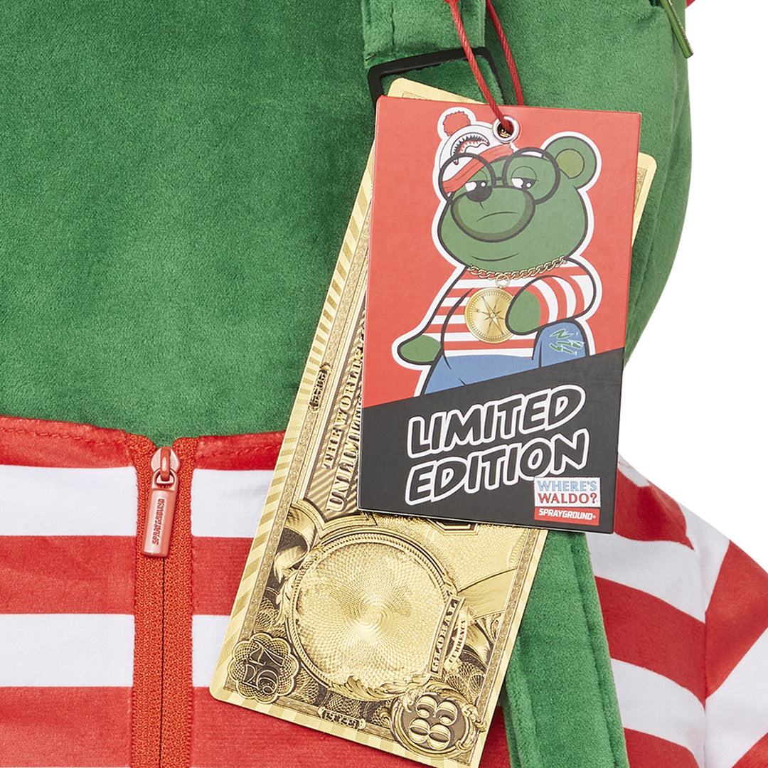 Limited Edition Wheres Waldo Money Bear Backpack With Walking Stick For Unisex - 910B5142NSZ