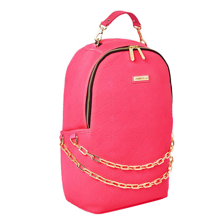 Limited Edition Pink Embossed Dlxsf Backpack For Women - 910B5309NSZ