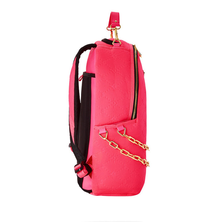 Limited Edition Pink Embossed Dlxsf Backpack For Women - 910B5309NSZ