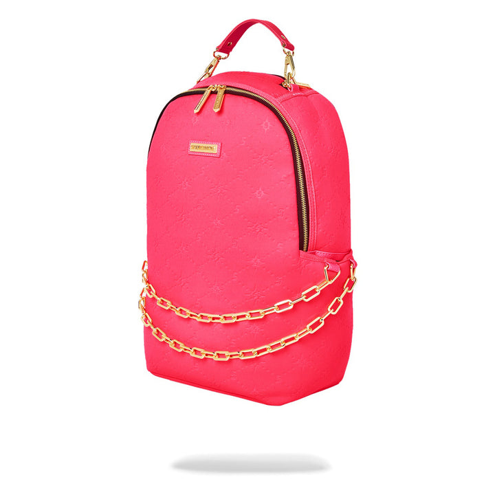 Limited Edition Pink Embossed Dlxsf Backpack For Women - 910B5309NSZ