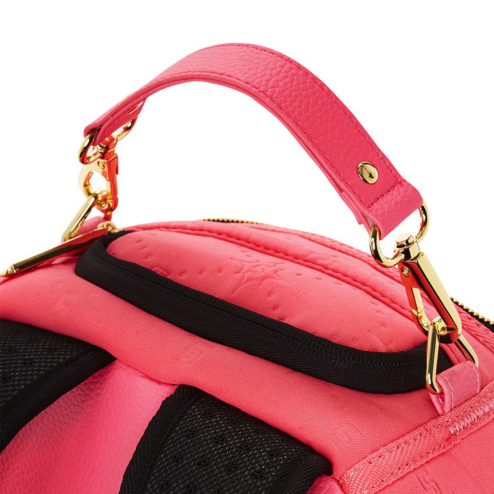 Limited Edition Pink Embossed Dlxsf Backpack For Women - 910B5309NSZ