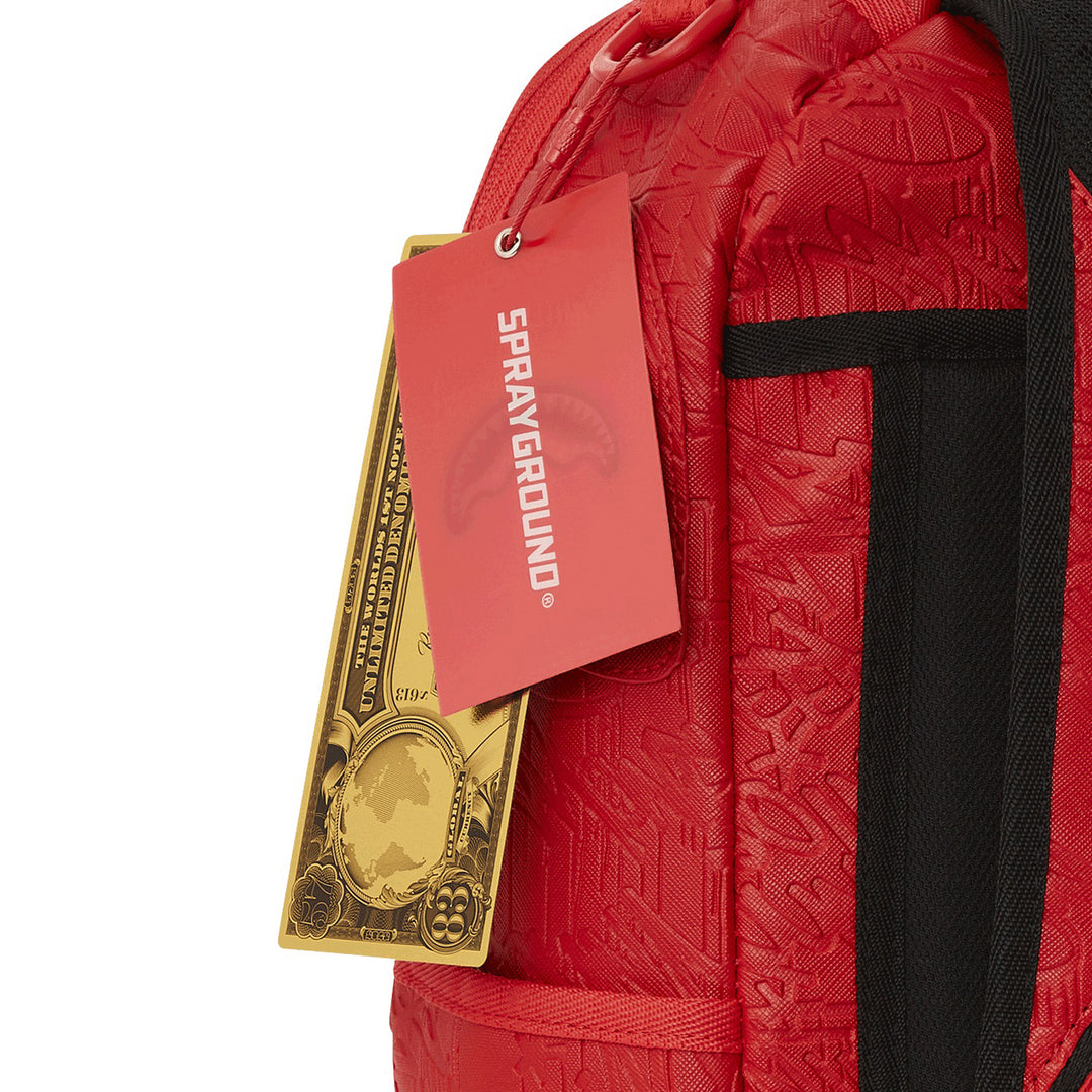 Limited Edition Red Scribble Backpack For Unisex - 910B5367NSZ