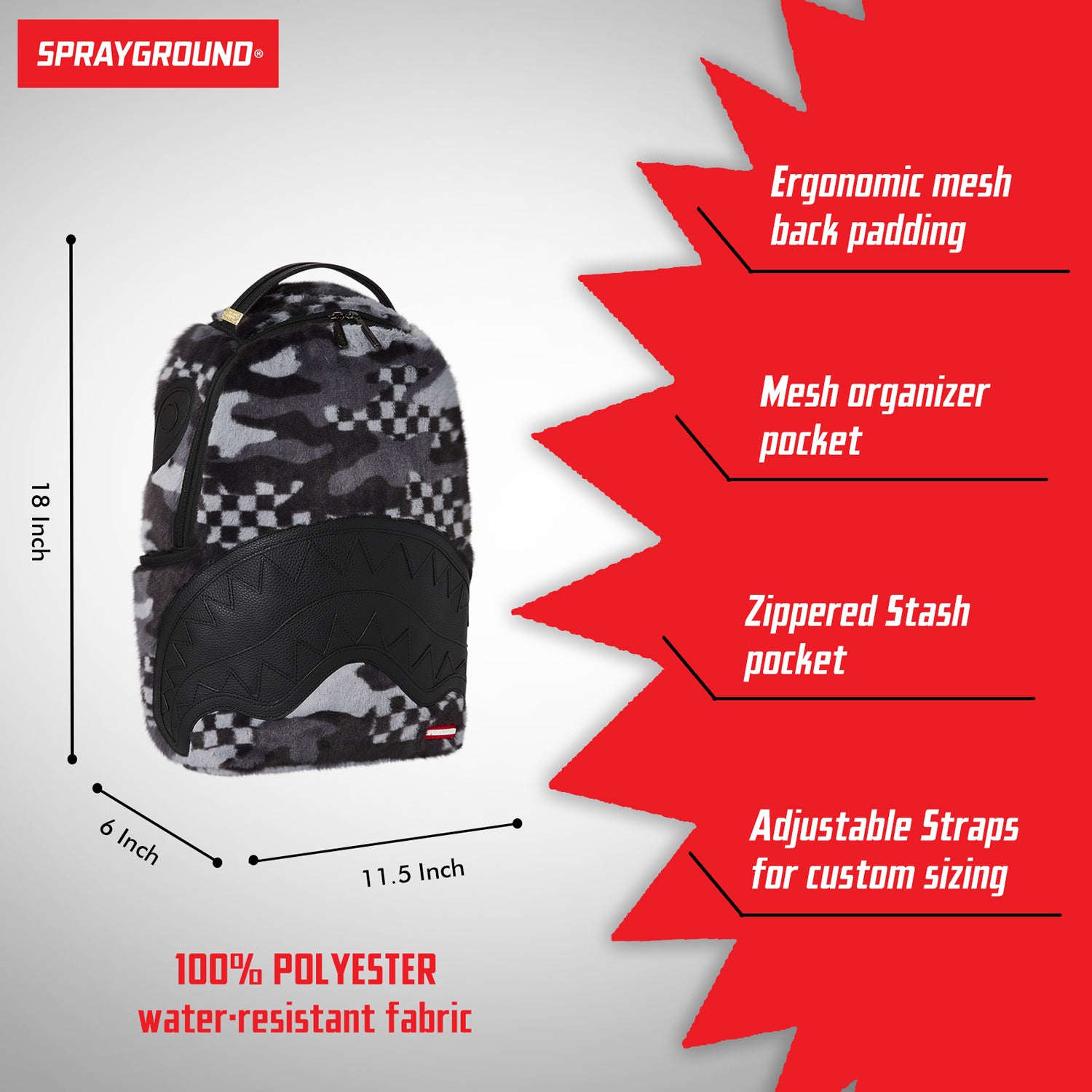 【SPRAYGROUND】Flock 3Am Fanny  バクバック/送料込 Limited Edition Flock 3Am Backpack For Unisex - 910B5693NSZ