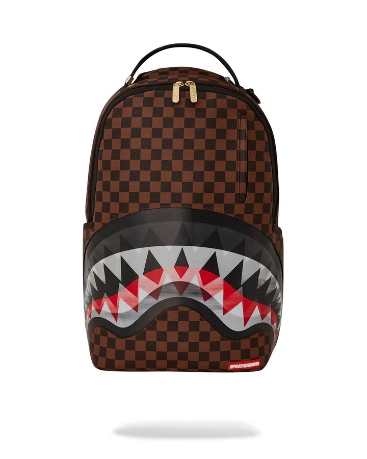 Unisex Limited Edition Brown LENTICULAR EFFECTS SHARKS IN PARIS BACKPACK