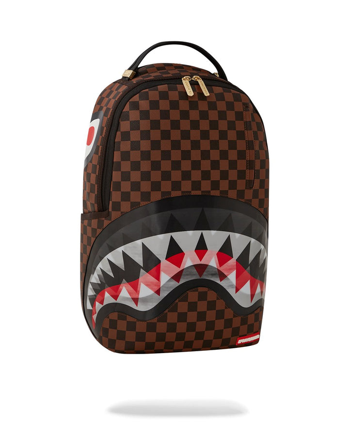 Unisex Limited Edition Brown LENTICULAR EFFECTS SHARKS IN PARIS BACKPACK