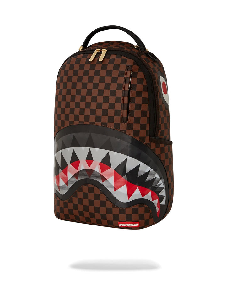 Unisex Limited Edition Brown LENTICULAR EFFECTS SHARKS IN PARIS BACKPACK