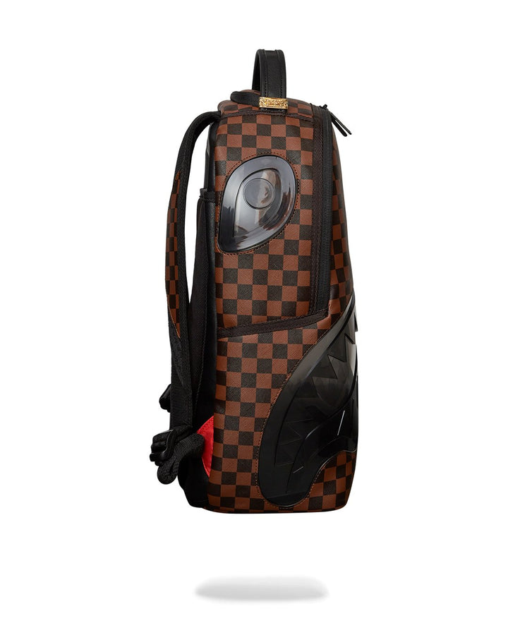 Unisex Limited Edition Brown SHARKS IN PARIS CLEAR FOR TAKEOFF DLXSC BACKPACK