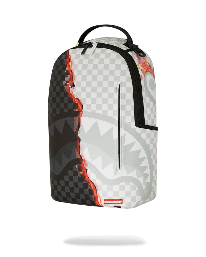 Unisex Limited Edition Black and White RING OF FIRE BACKPACK