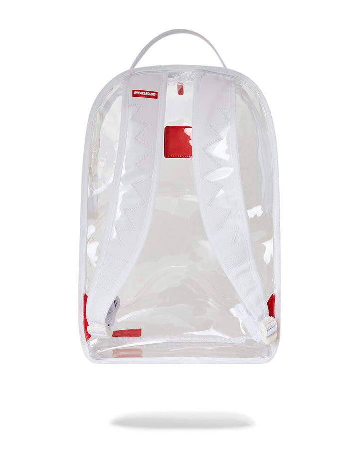 Unisex Limited Edition Transparent CLEAR AS DAY - 100% ALL CLEAR DLX BACKPACK