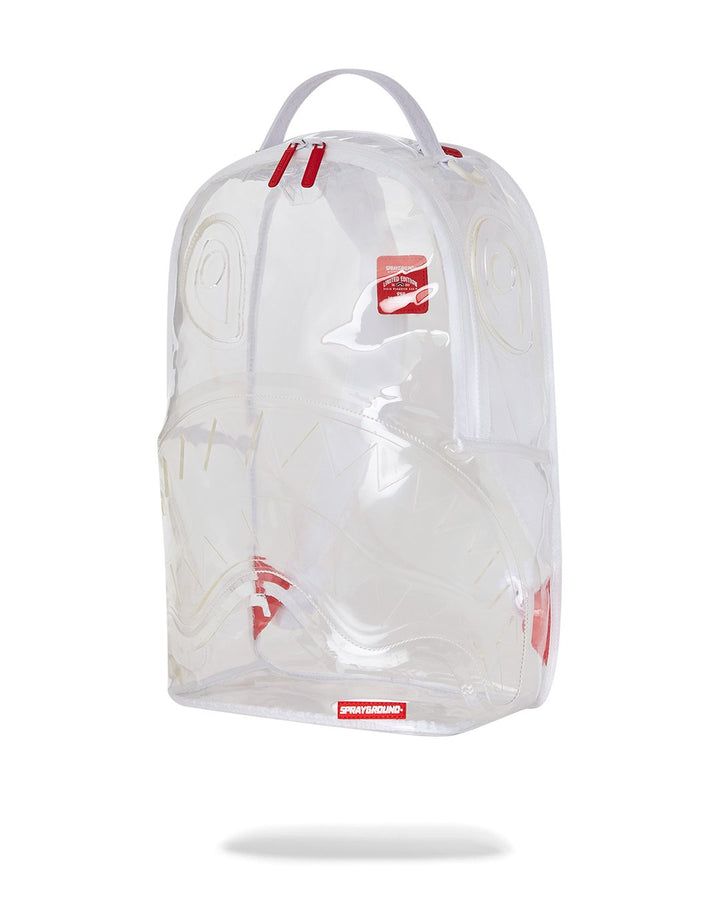 Unisex Limited Edition Transparent CLEAR AS DAY - 100% ALL CLEAR DLX BACKPACK