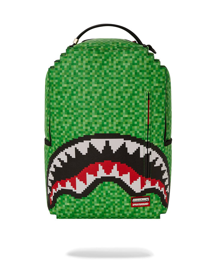 Unisex Limited Edition Green MINECRAFT CREEPER SHARK BACKPACK